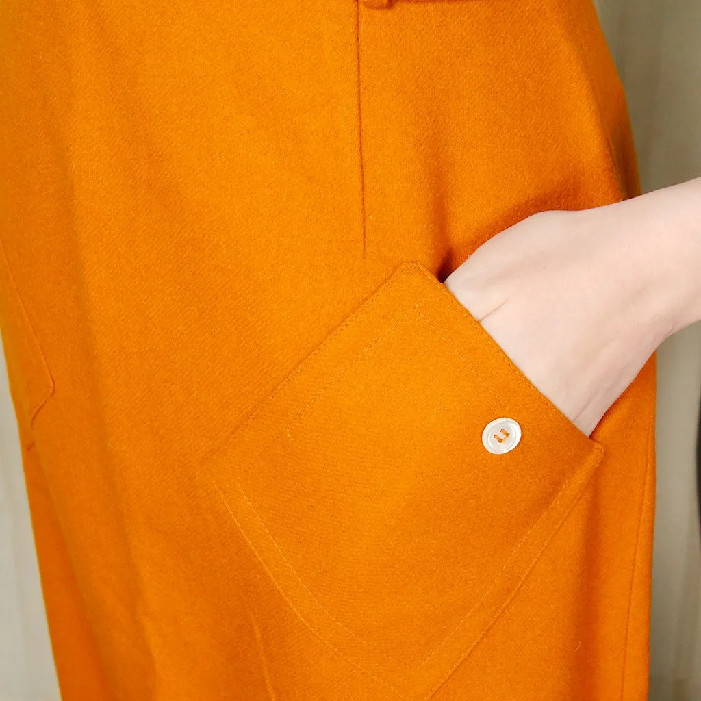 1950s Rust Pocket Skirt