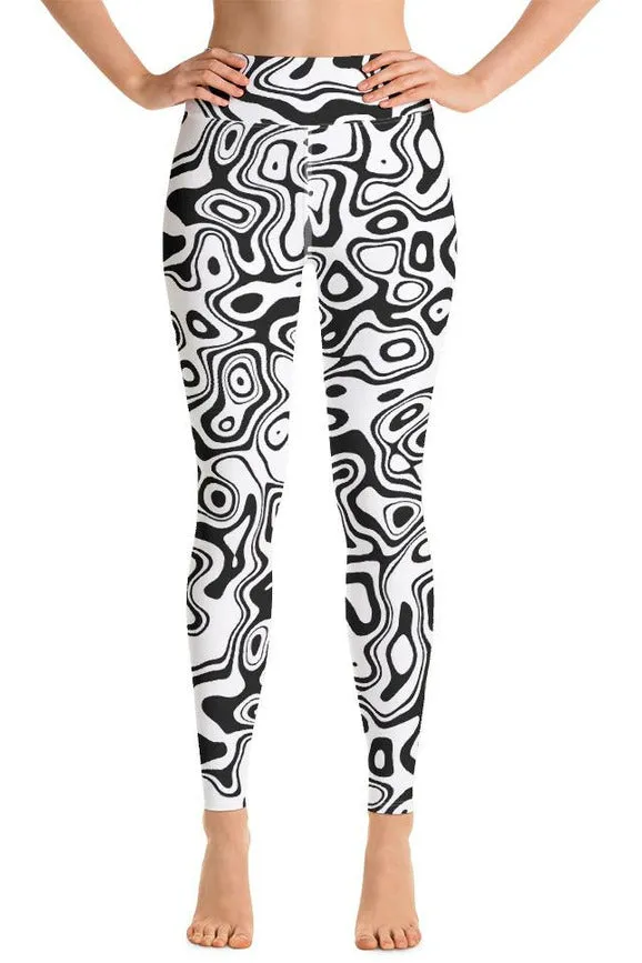 Abstract Reflections Yoga Leggings