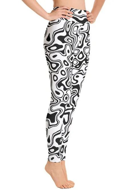 Abstract Reflections Yoga Leggings