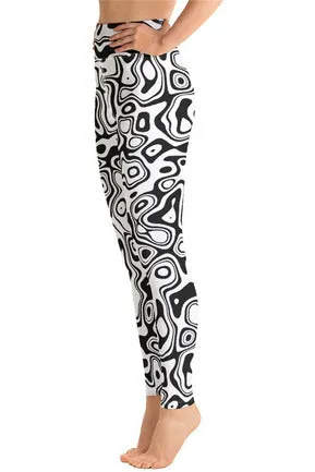 Abstract Reflections Yoga Leggings