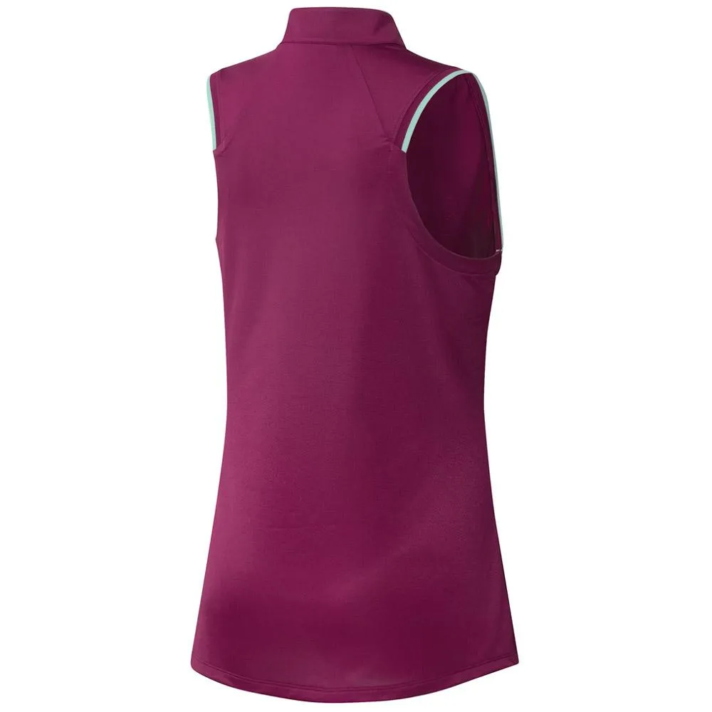 adidas Ladies Gradient Zip Sleeveless Polo