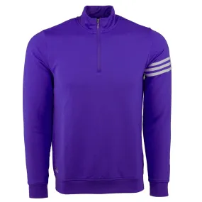 adidas Men's Climalite 3-Stripe French Terry 1/4 Zip Pullover