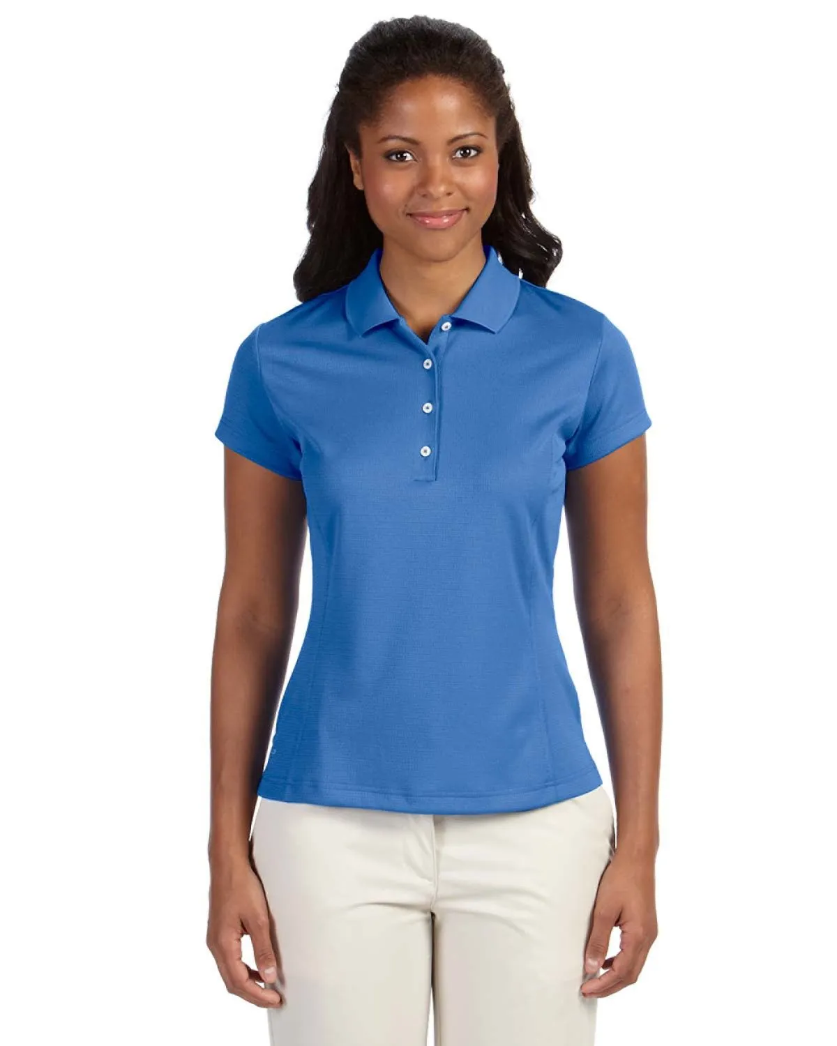 adidas Women's Climalite Textured Solid Polo