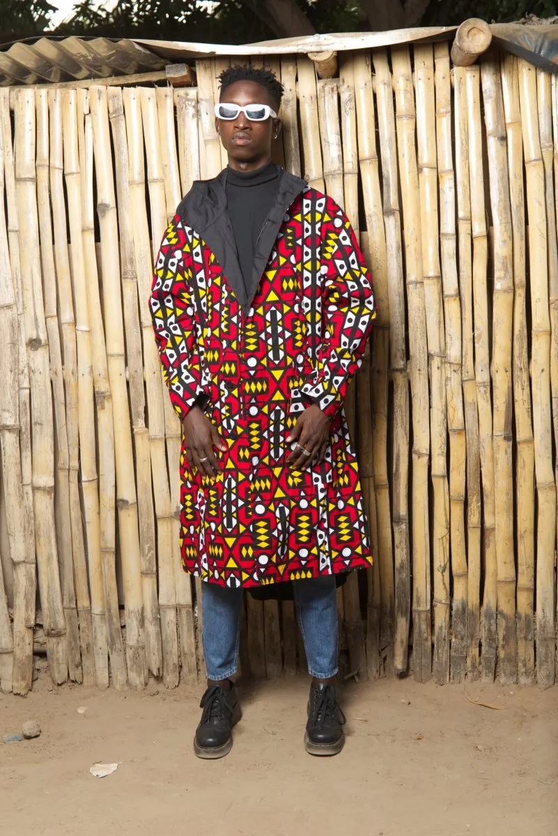 African Parka In Electric Red