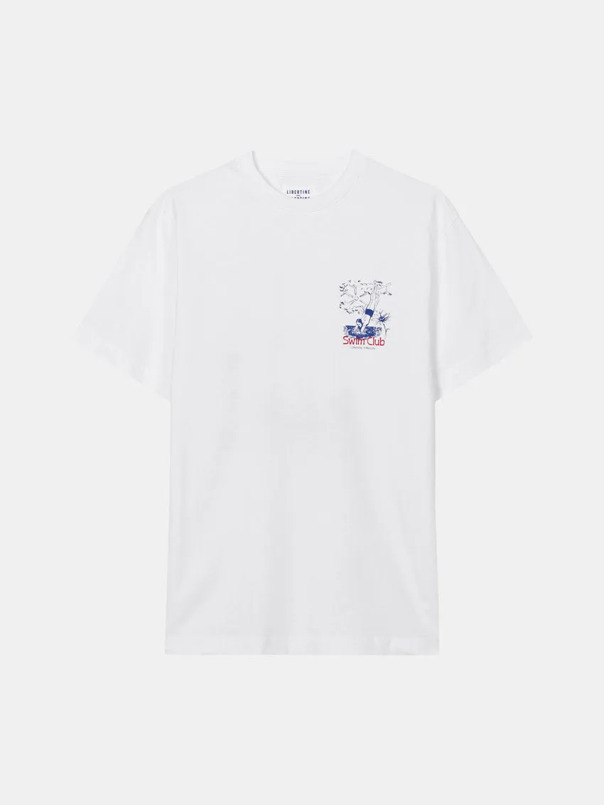 Beat Swim Club Tee White