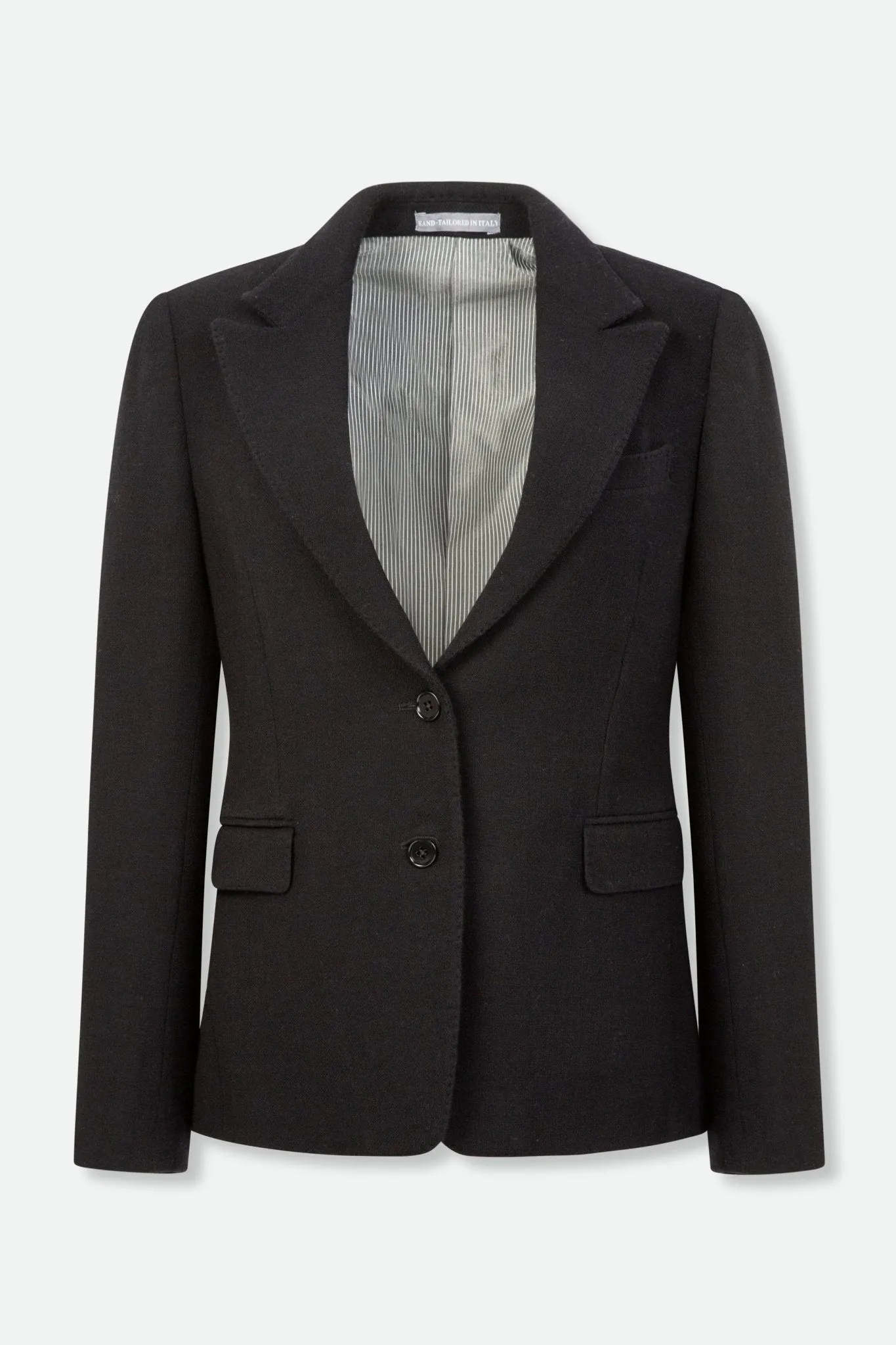 BIANCA BUTTON BLAZER IN ITALIAN WOVEN WOOL