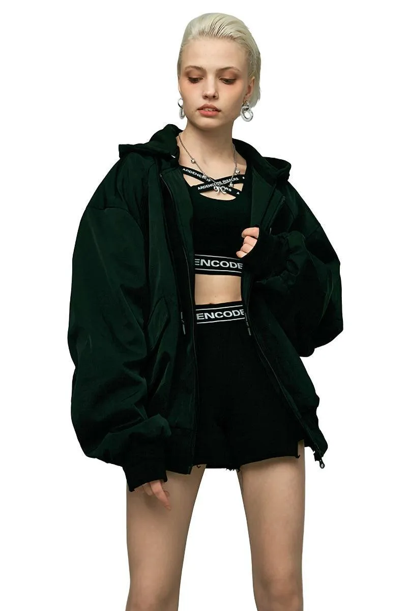 Black Unisex Oversized Jacket