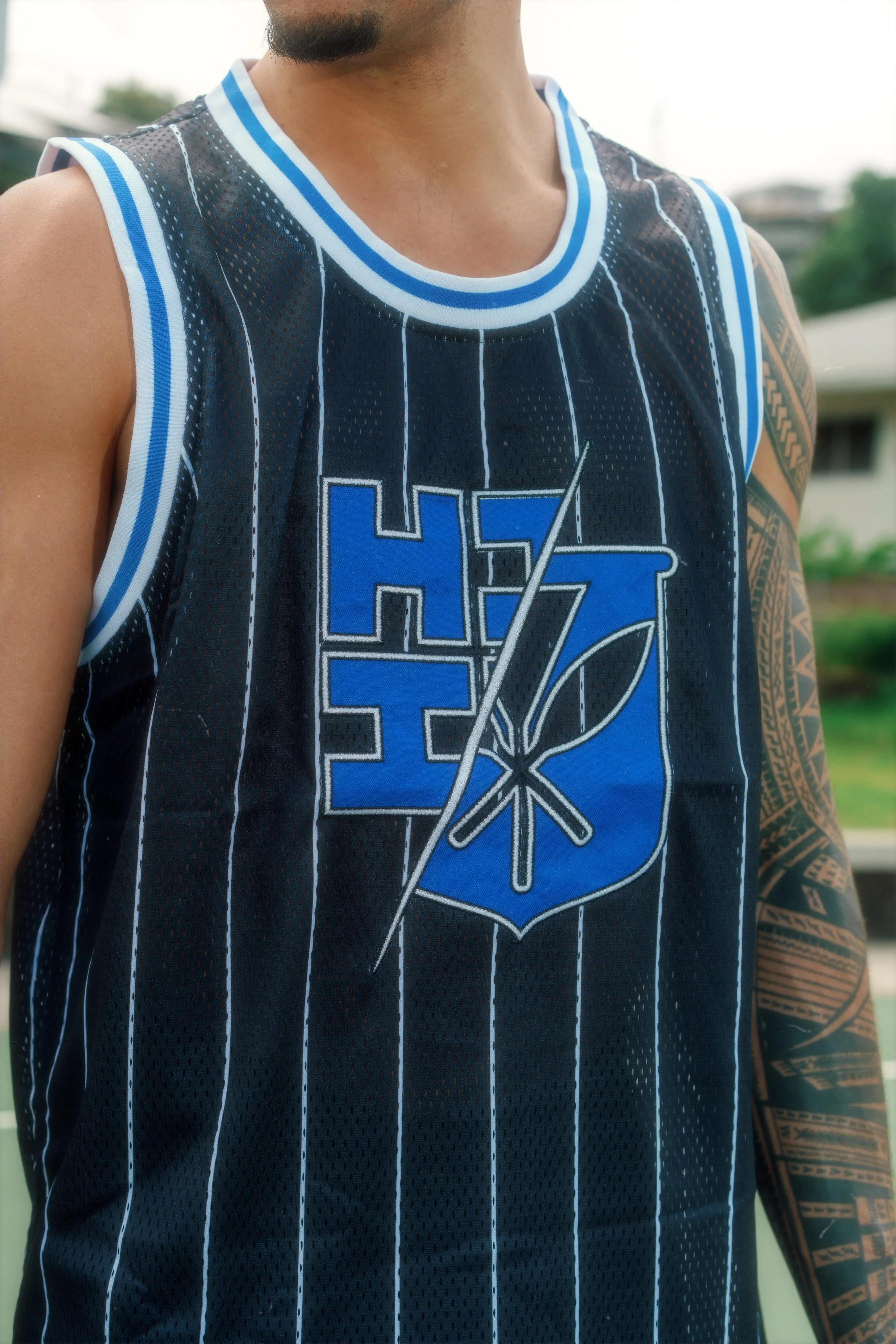 BLUE STRIPES STREETWEAR JERSEY