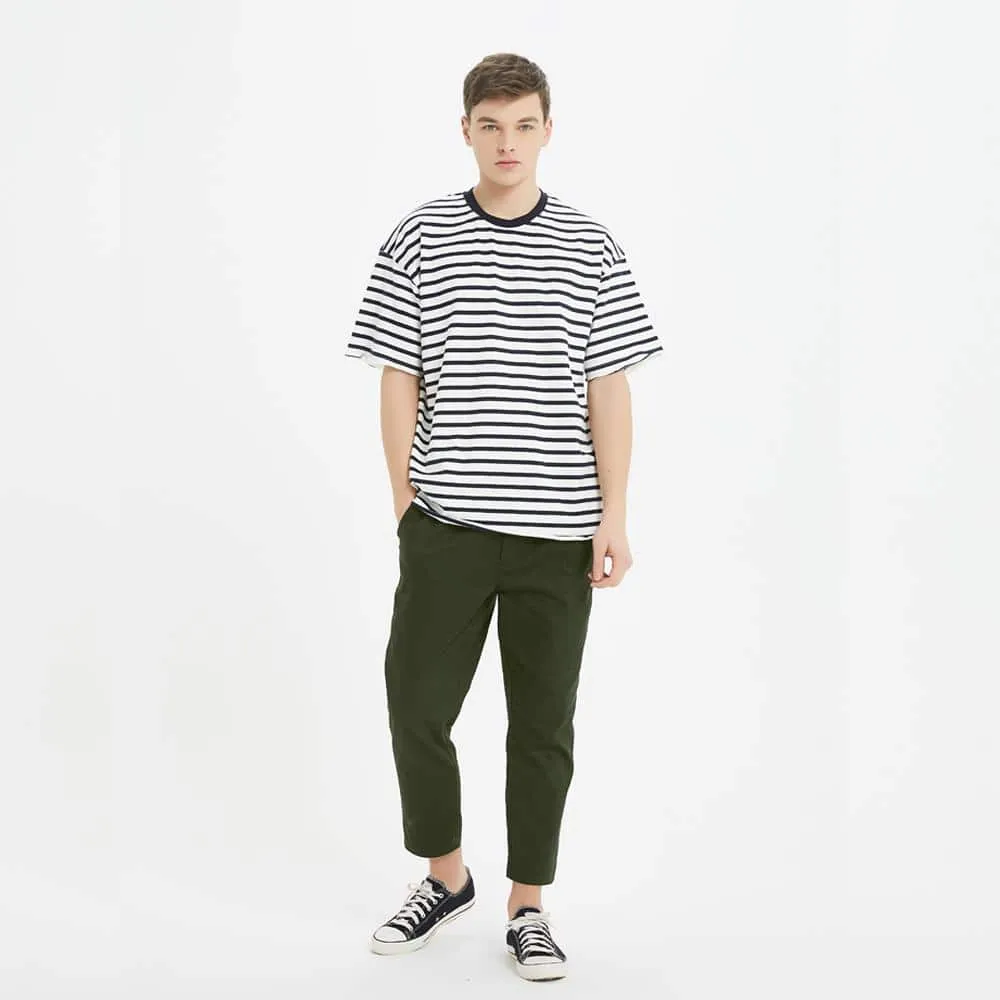 Boysnextdoor Tapered Cropped Chino Pants Green