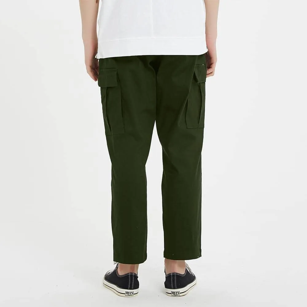 Boysnextdoor Wide Cargo Chino Pants in Green