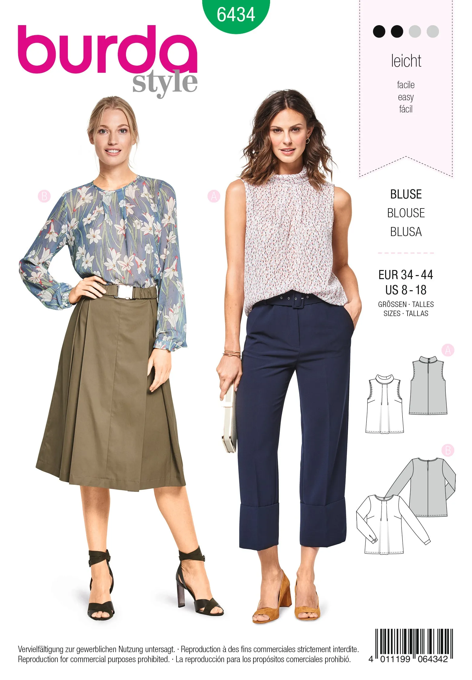 Burda Blouses 6434