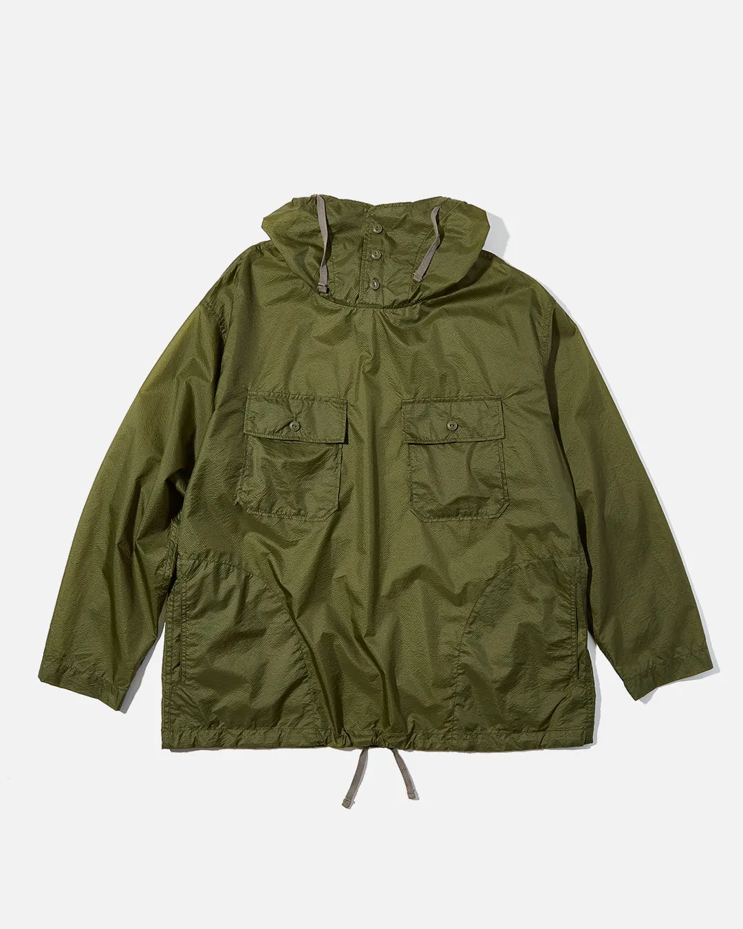 Cagoule Shirt - Olive Nylon Micro Ripstop