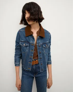 Corduroy Collar Cara Jean Jacket