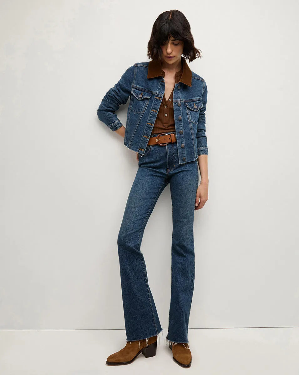 Corduroy Collar Cara Jean Jacket