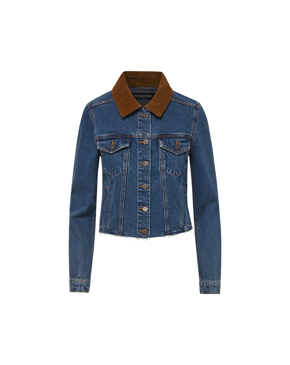 Corduroy Collar Cara Jean Jacket