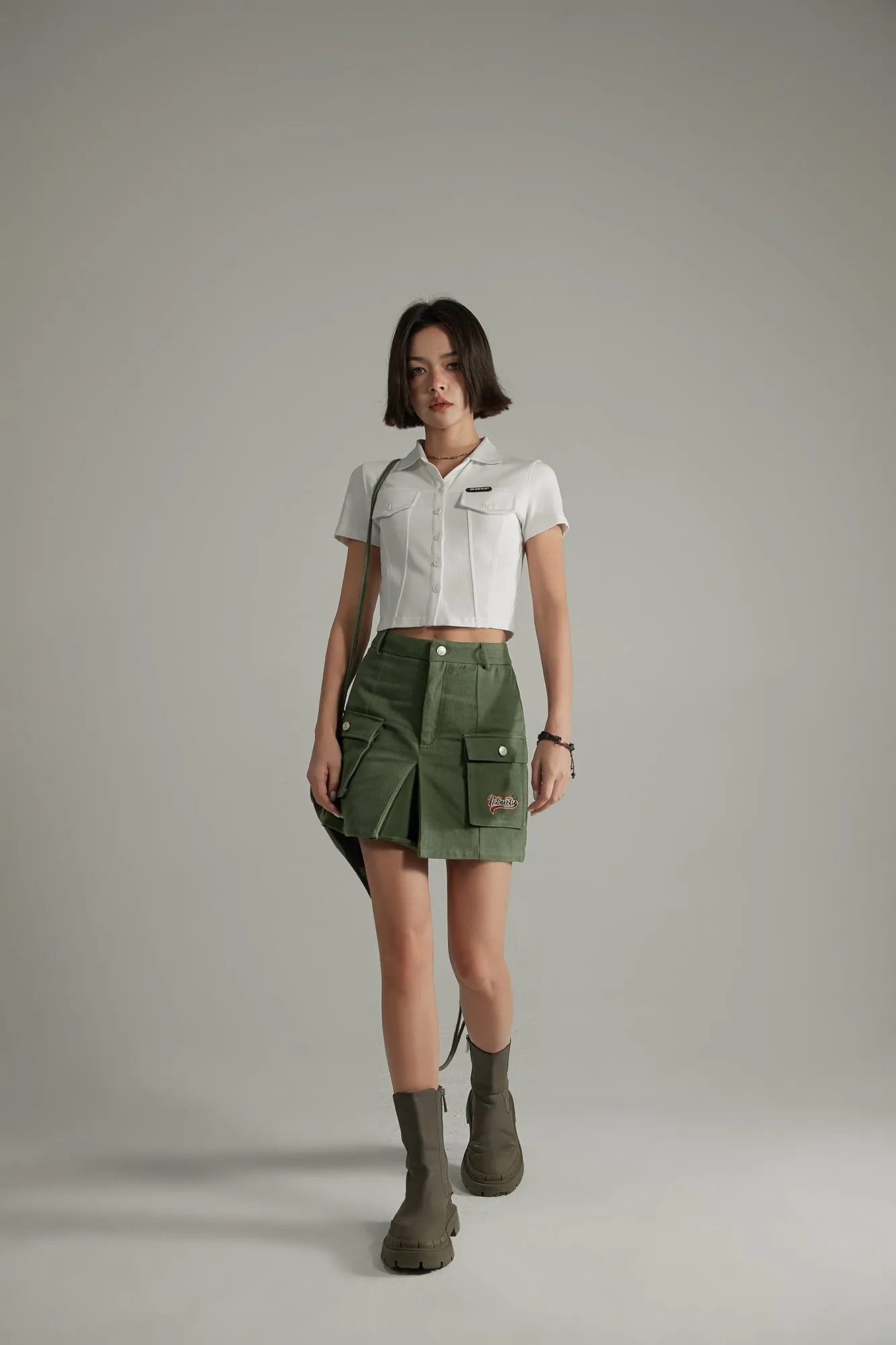 Cargo Pocket Mini Skirt