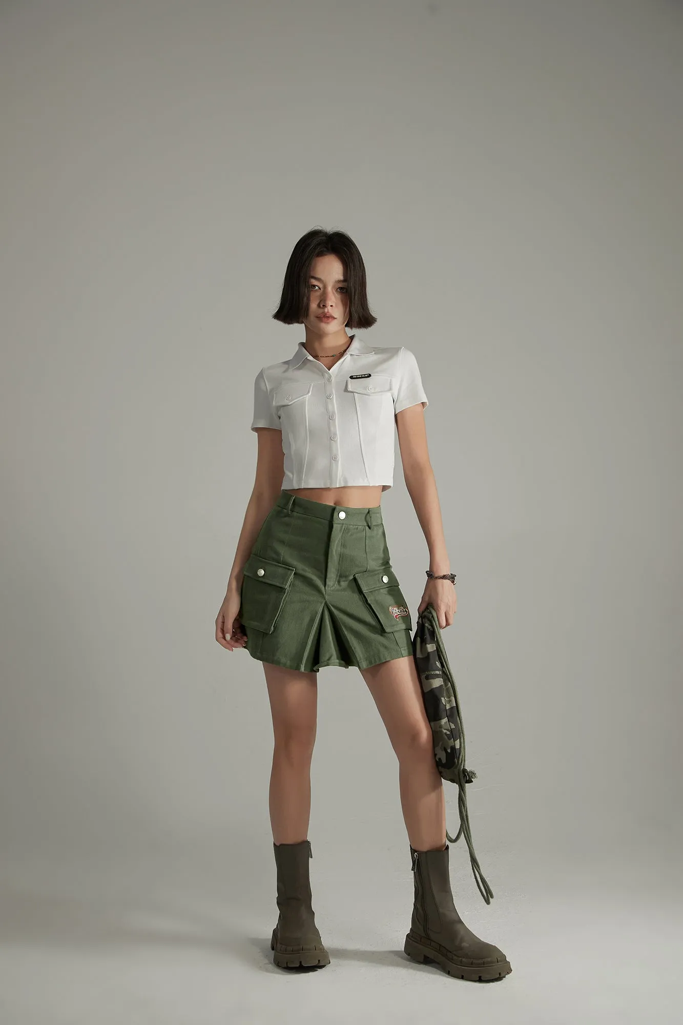 Cargo Pocket Mini Skirt