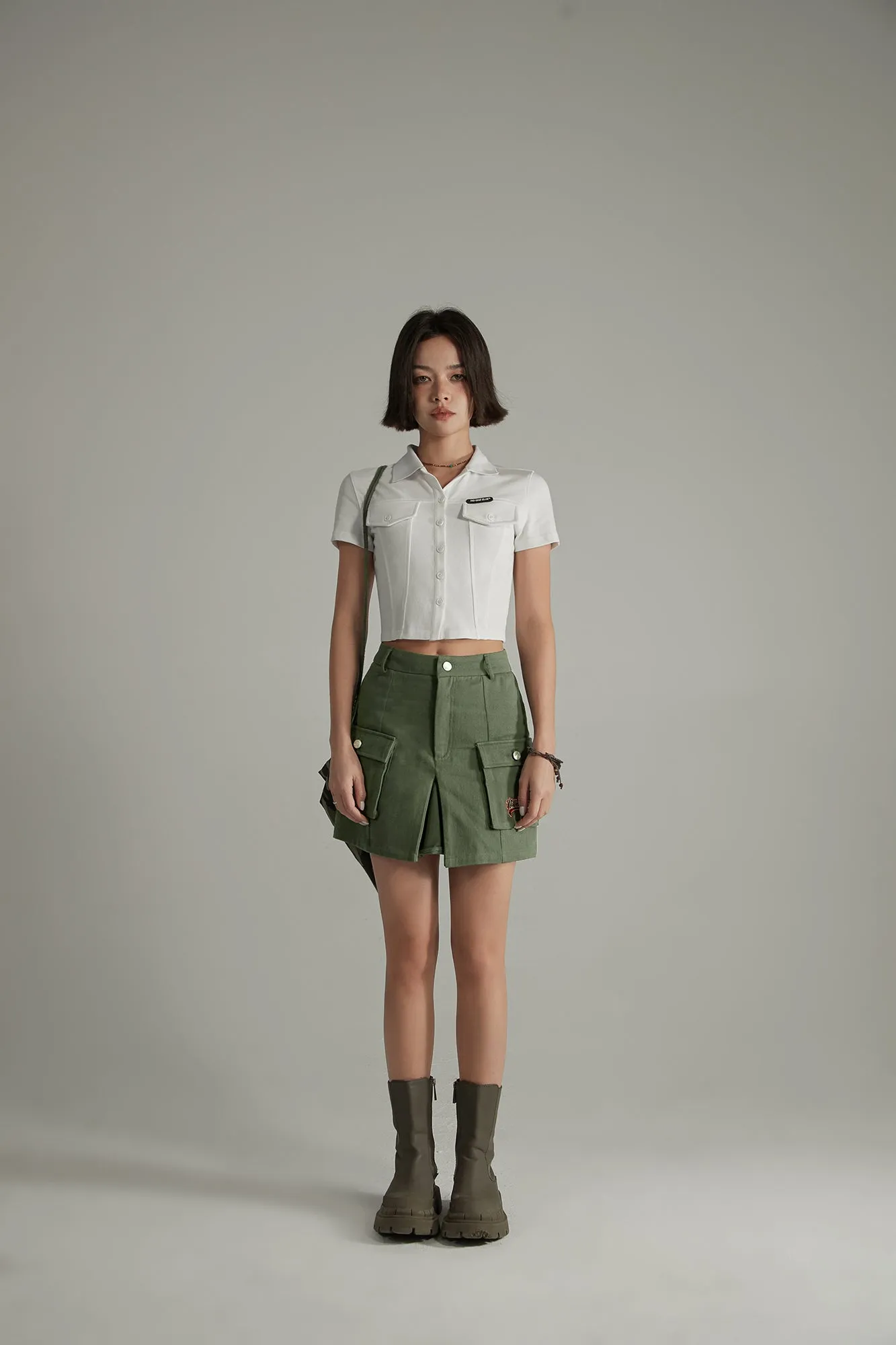 Cargo Pocket Mini Skirt