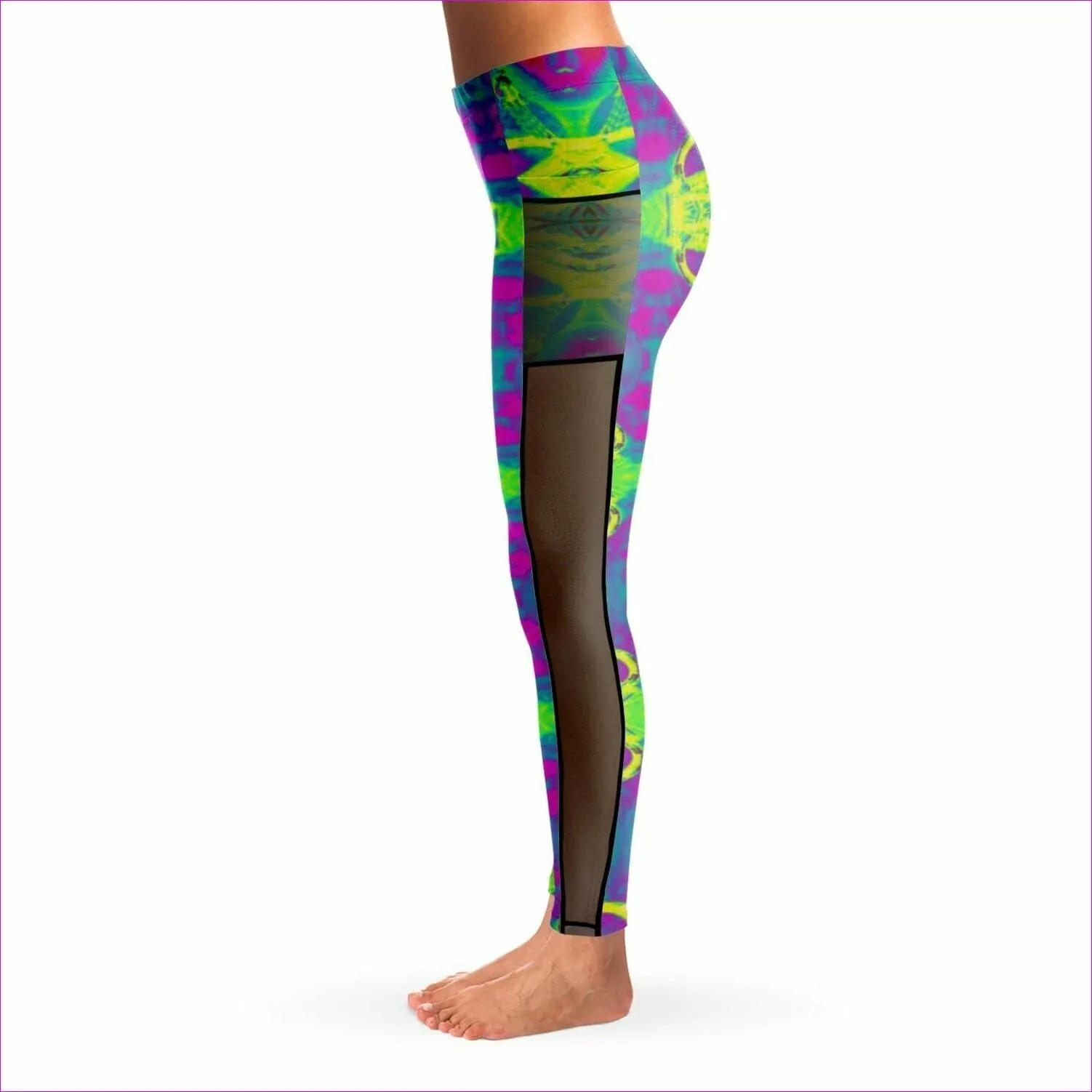 Club Lights Mesh Pocket Leggings