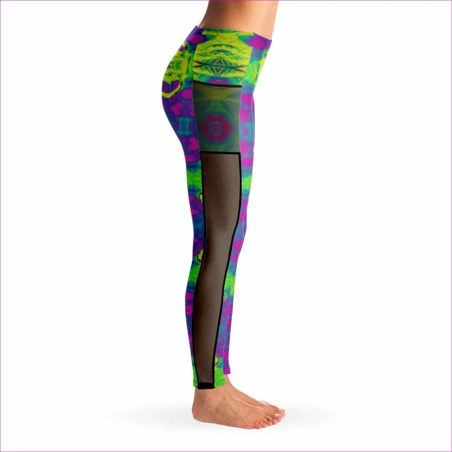 Club Lights Mesh Pocket Leggings