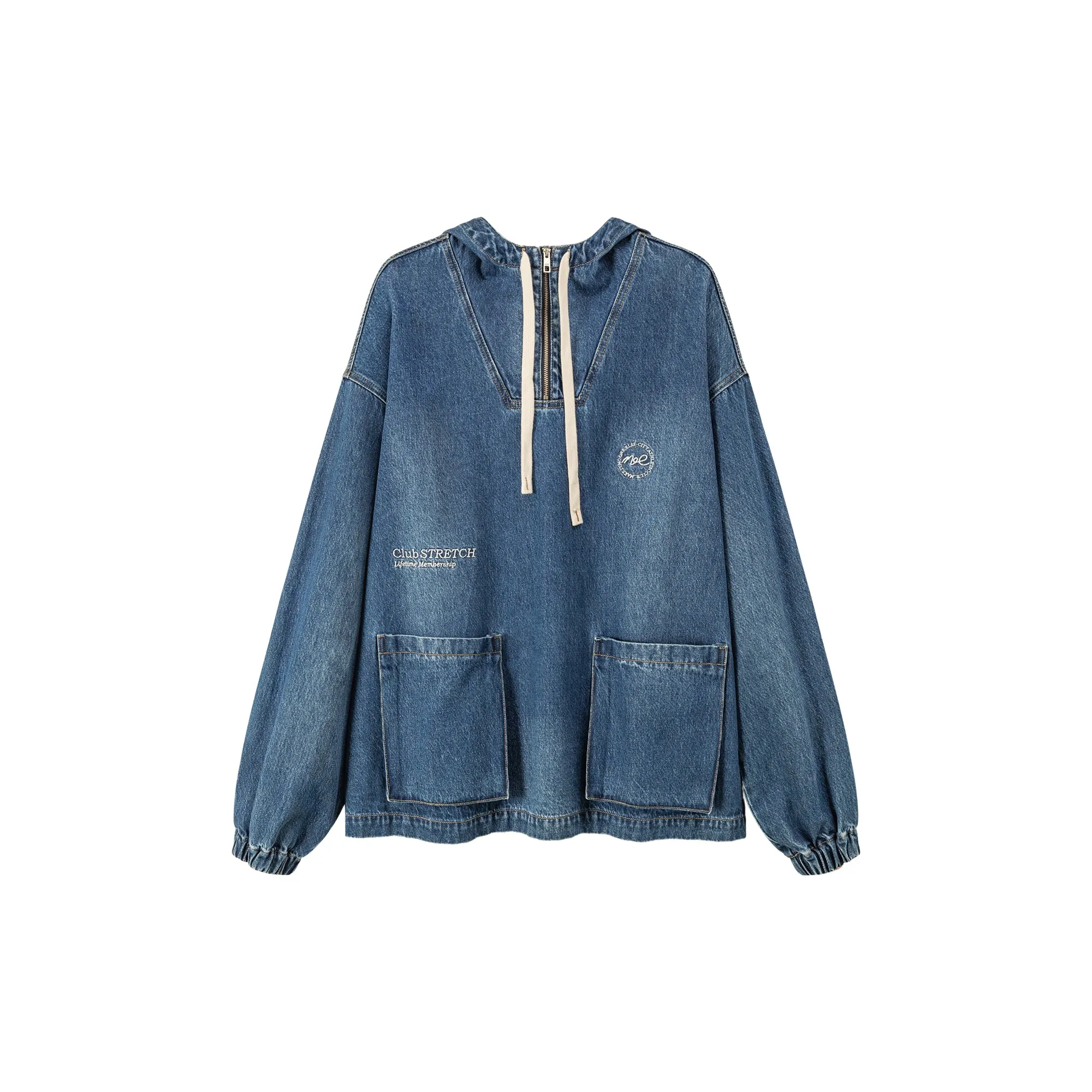 Club Stretch Denim Pocket Anorak Jacket