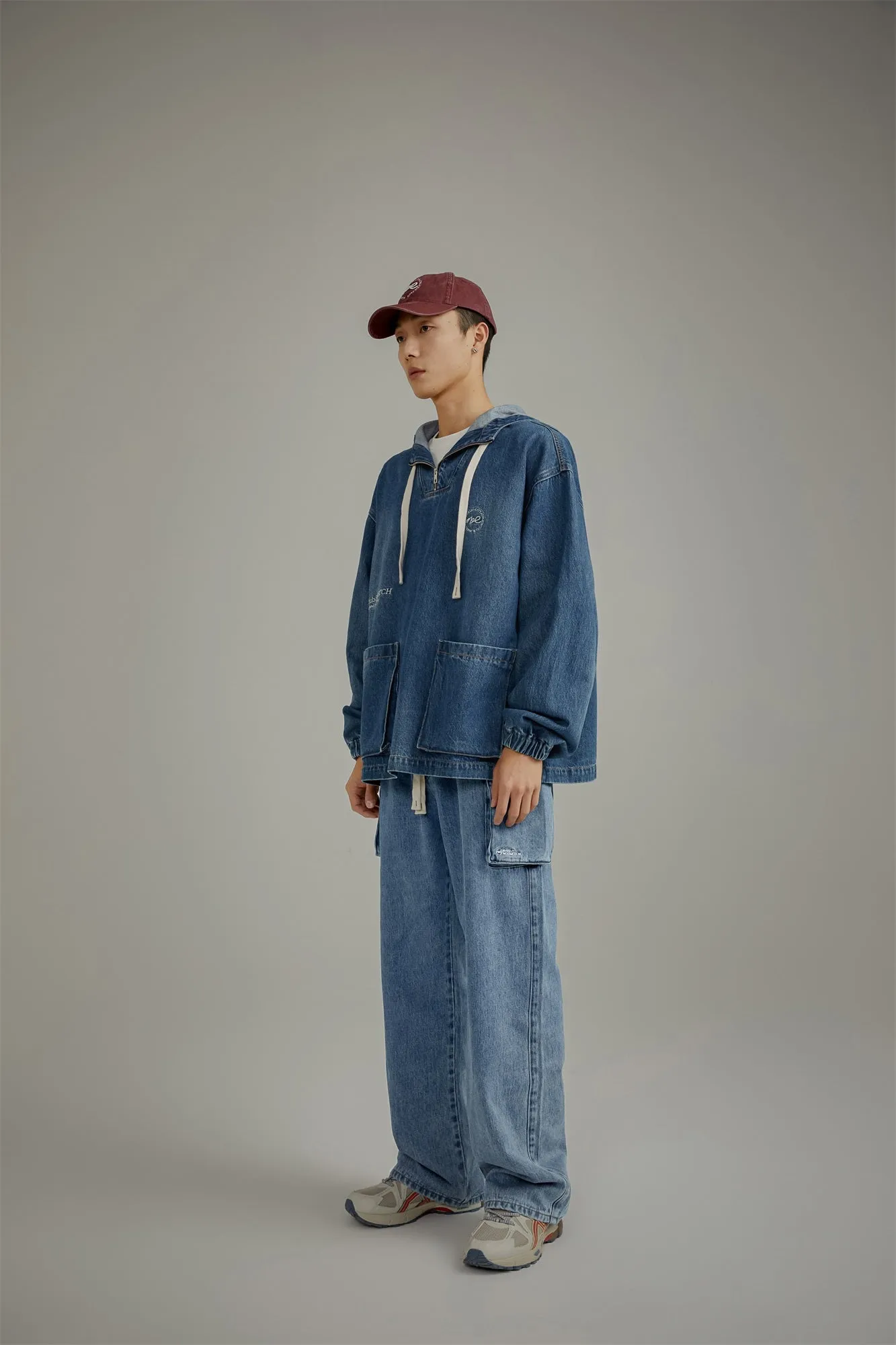 Club Stretch Denim Pocket Anorak Jacket