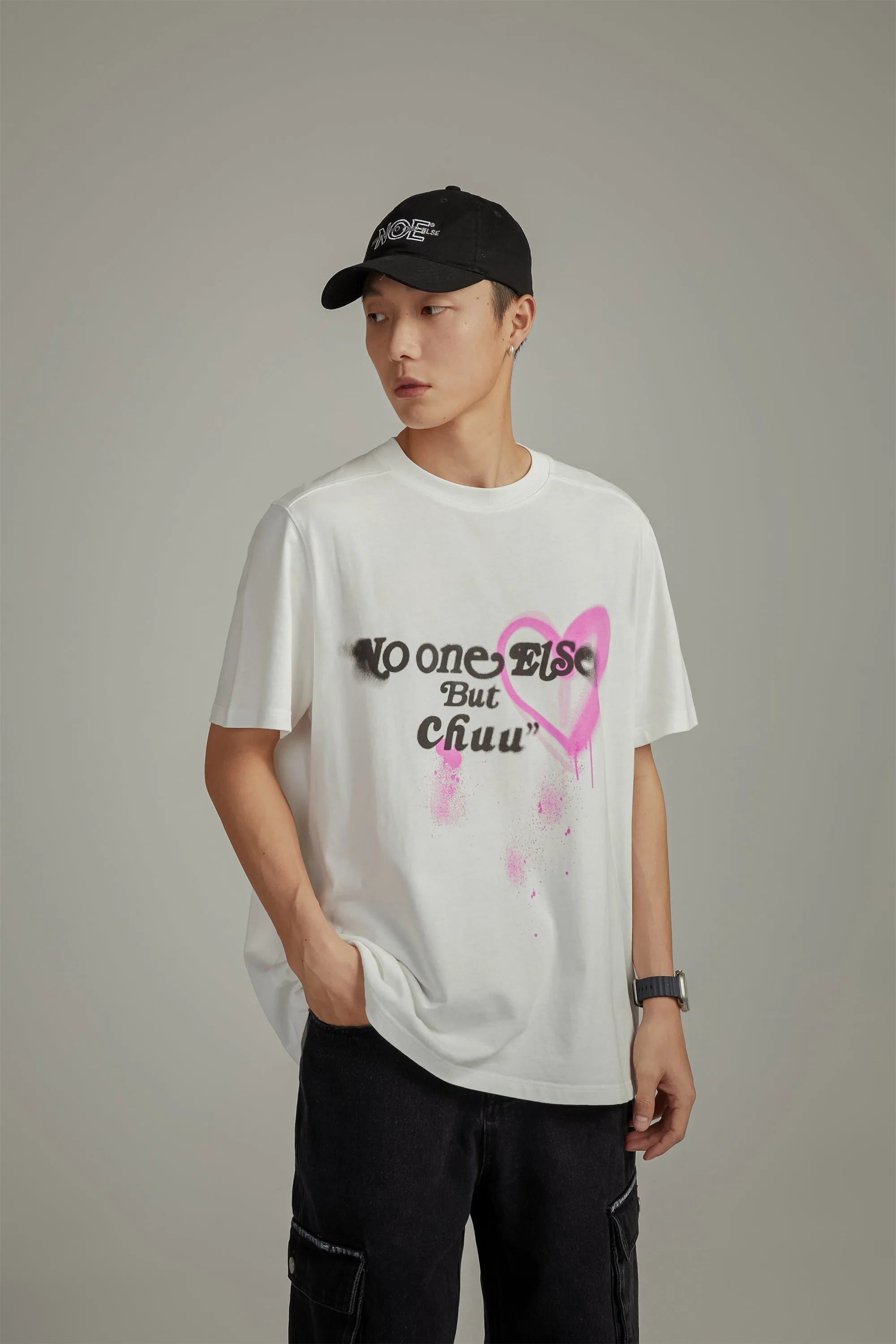 Collab Logo Heart Lettering T-Shirt