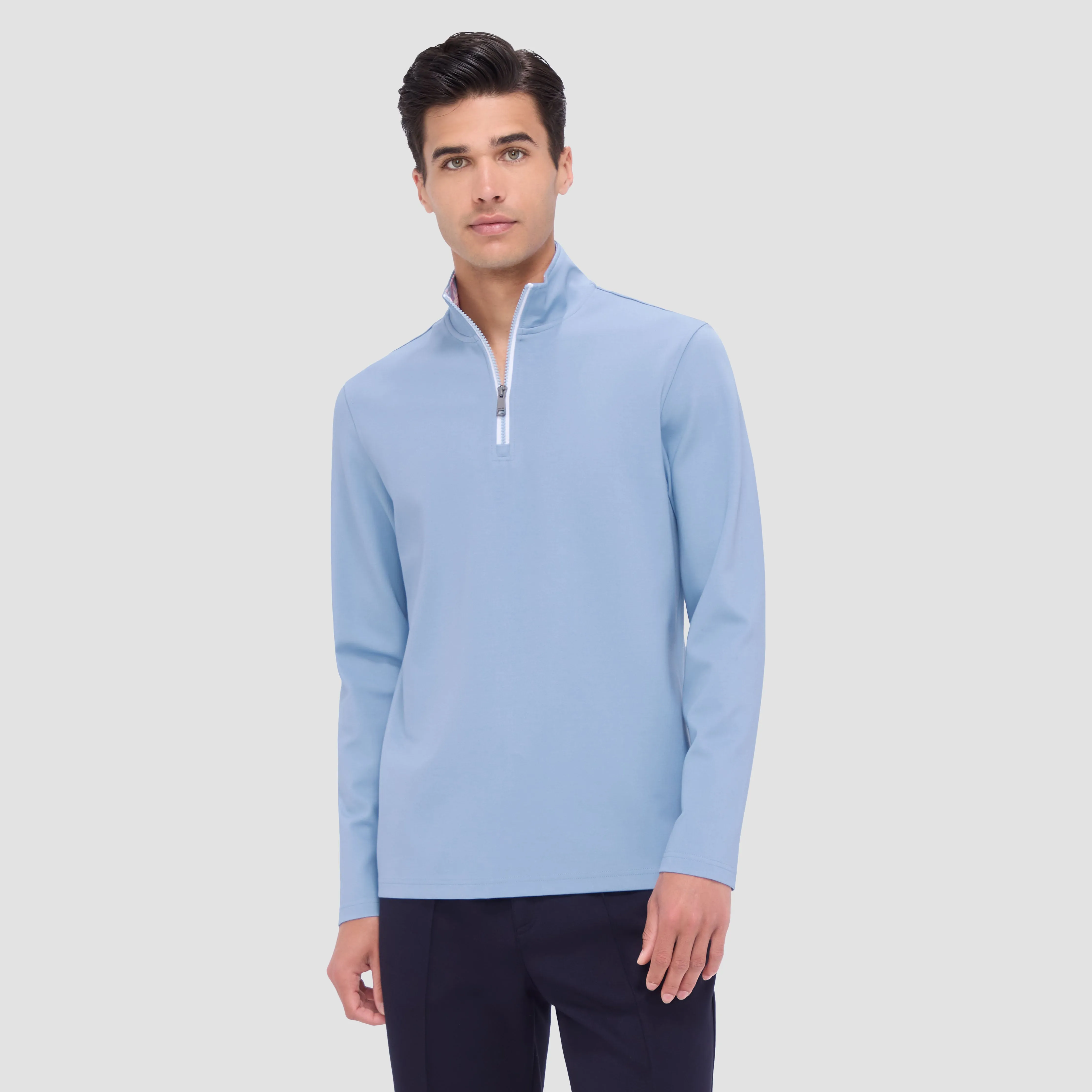 Contrast Performance Quarter-Zip Pullover