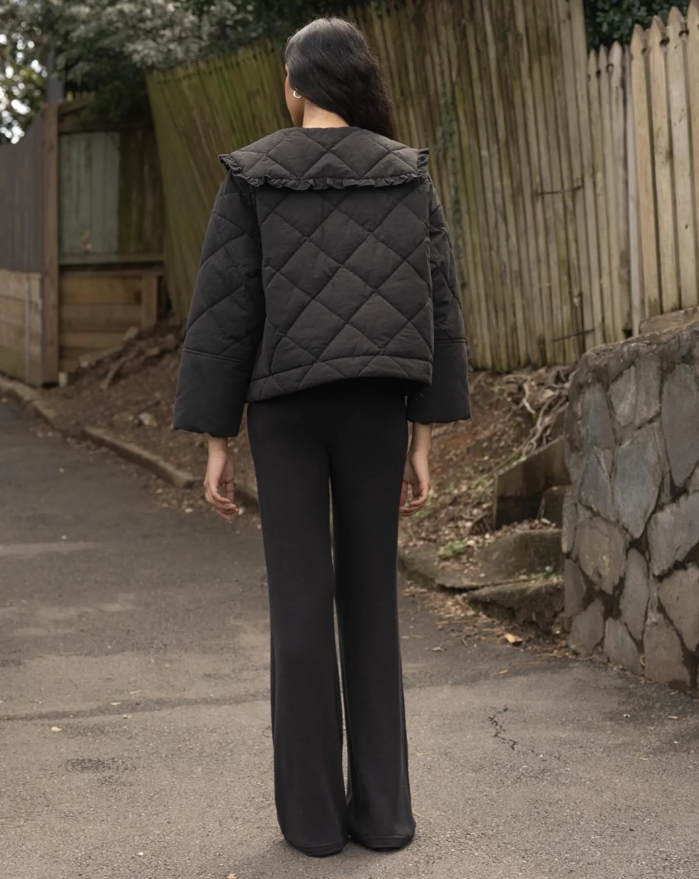 Darcy Frill Jacket - Obsidian