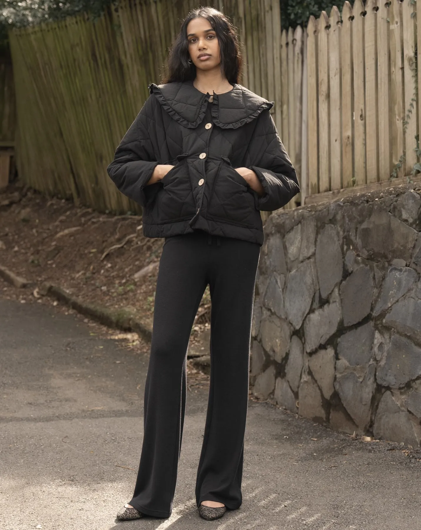 Darcy Frill Jacket - Obsidian