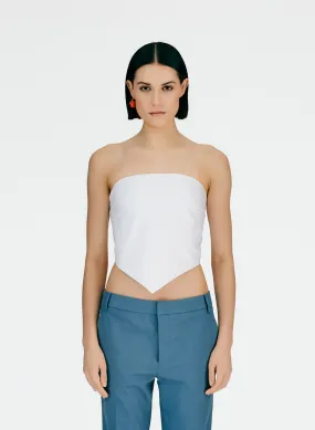 Eco Poplin Strapless Bandeau