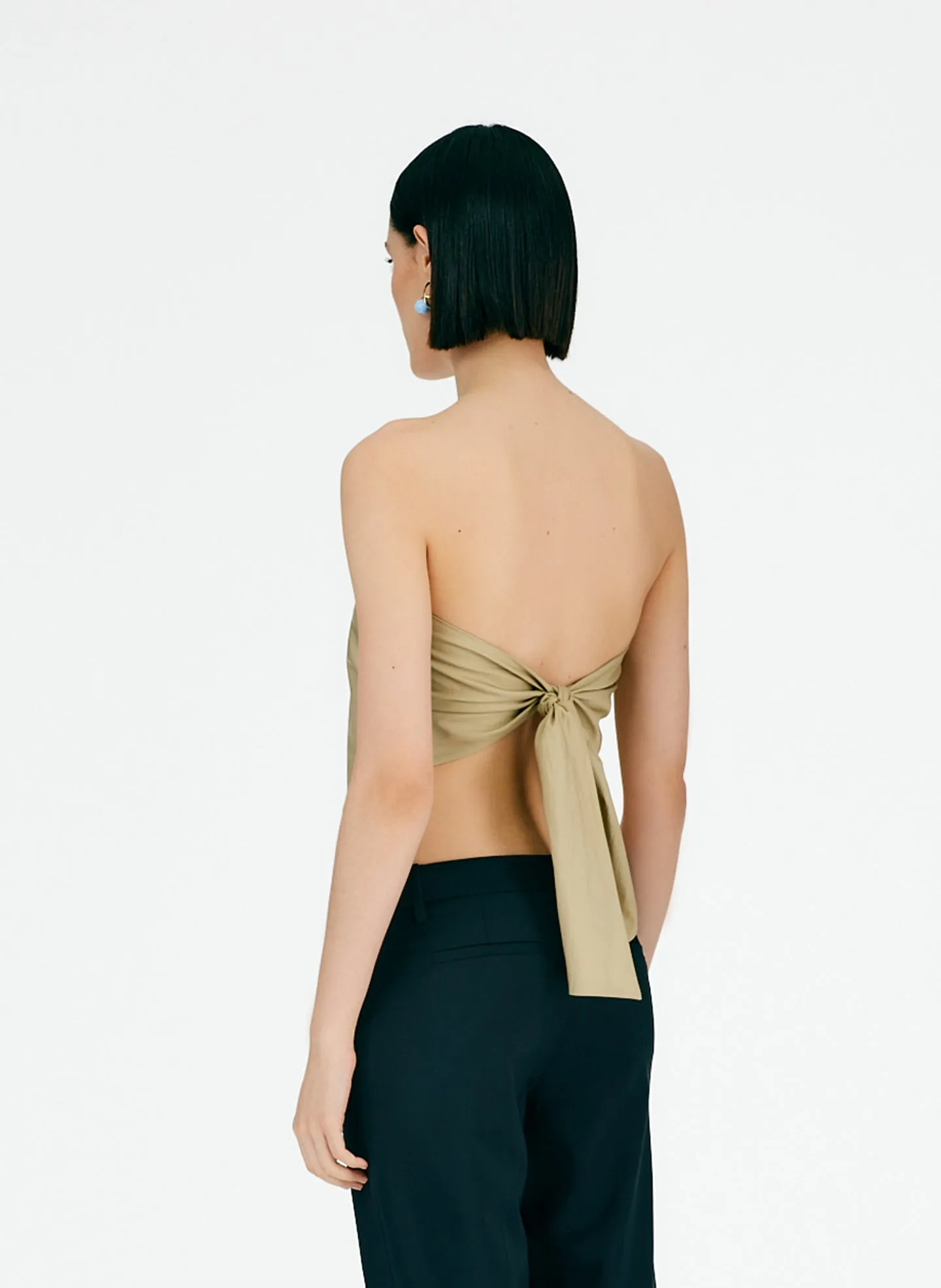 Eco Poplin Strapless Bandeau