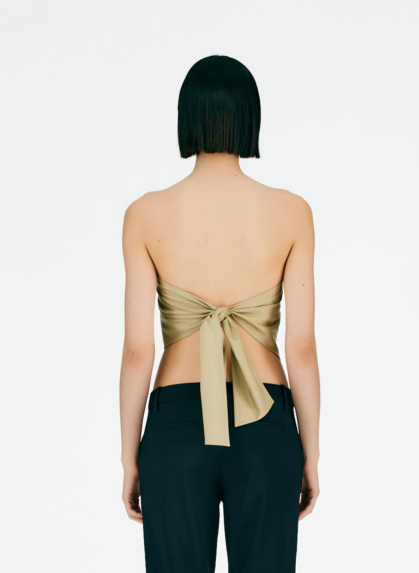 Eco Poplin Strapless Bandeau