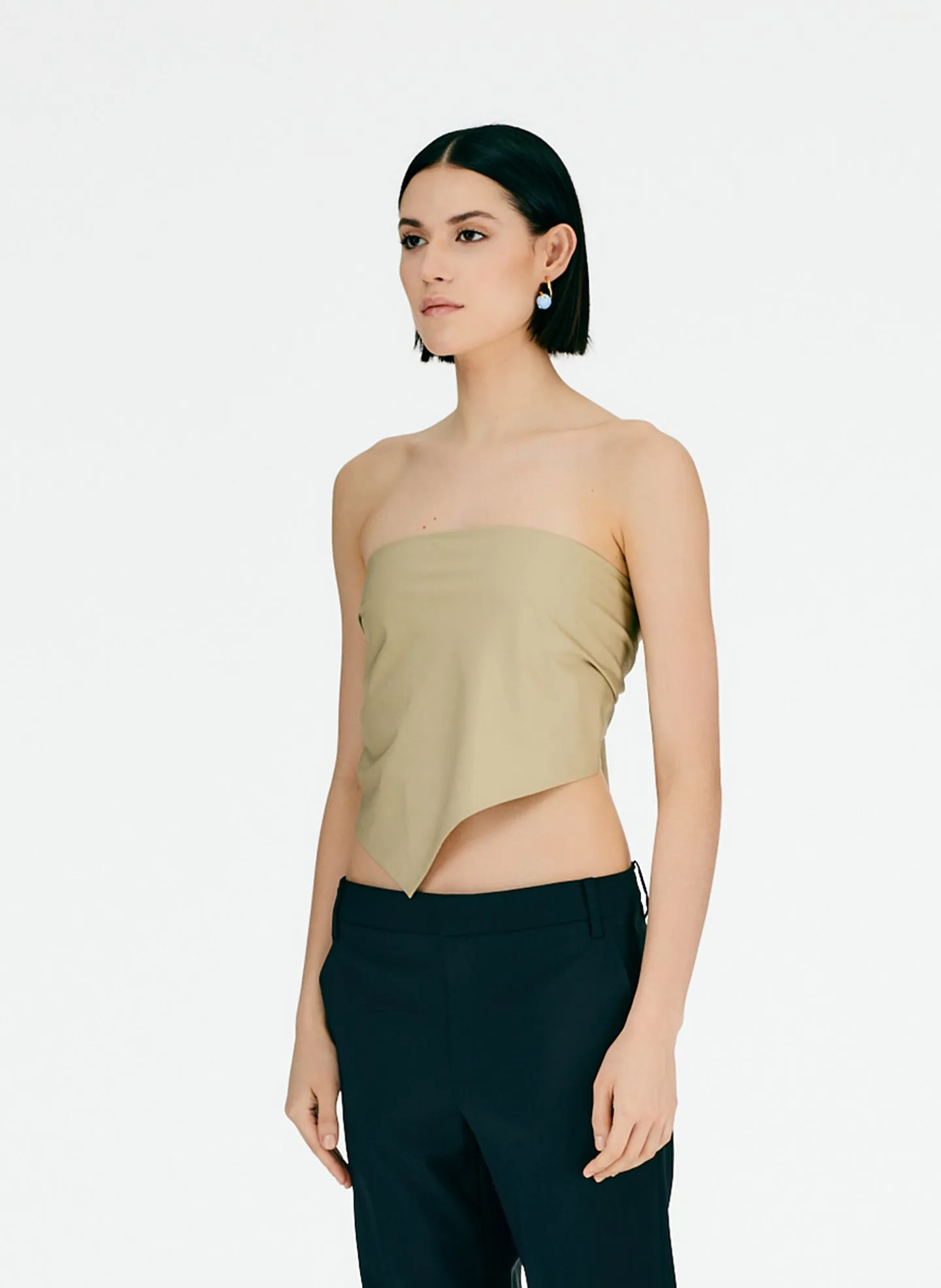 Eco Poplin Strapless Bandeau