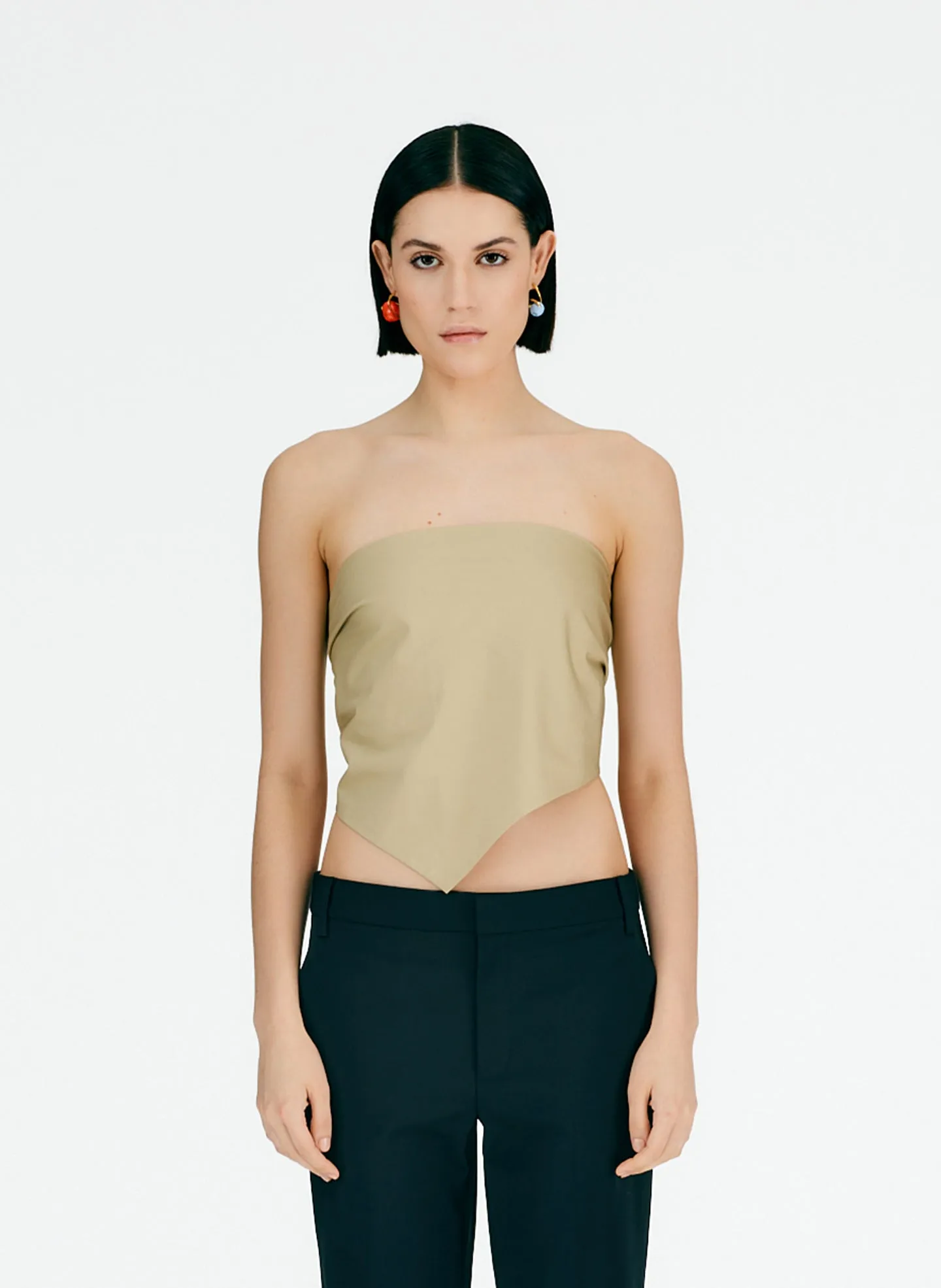 Eco Poplin Strapless Bandeau