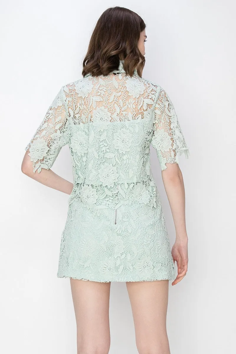 Guipure Lace Top