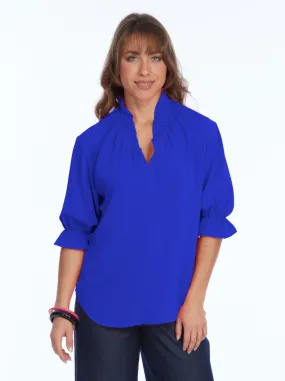 Harper Blouse | Cobalt