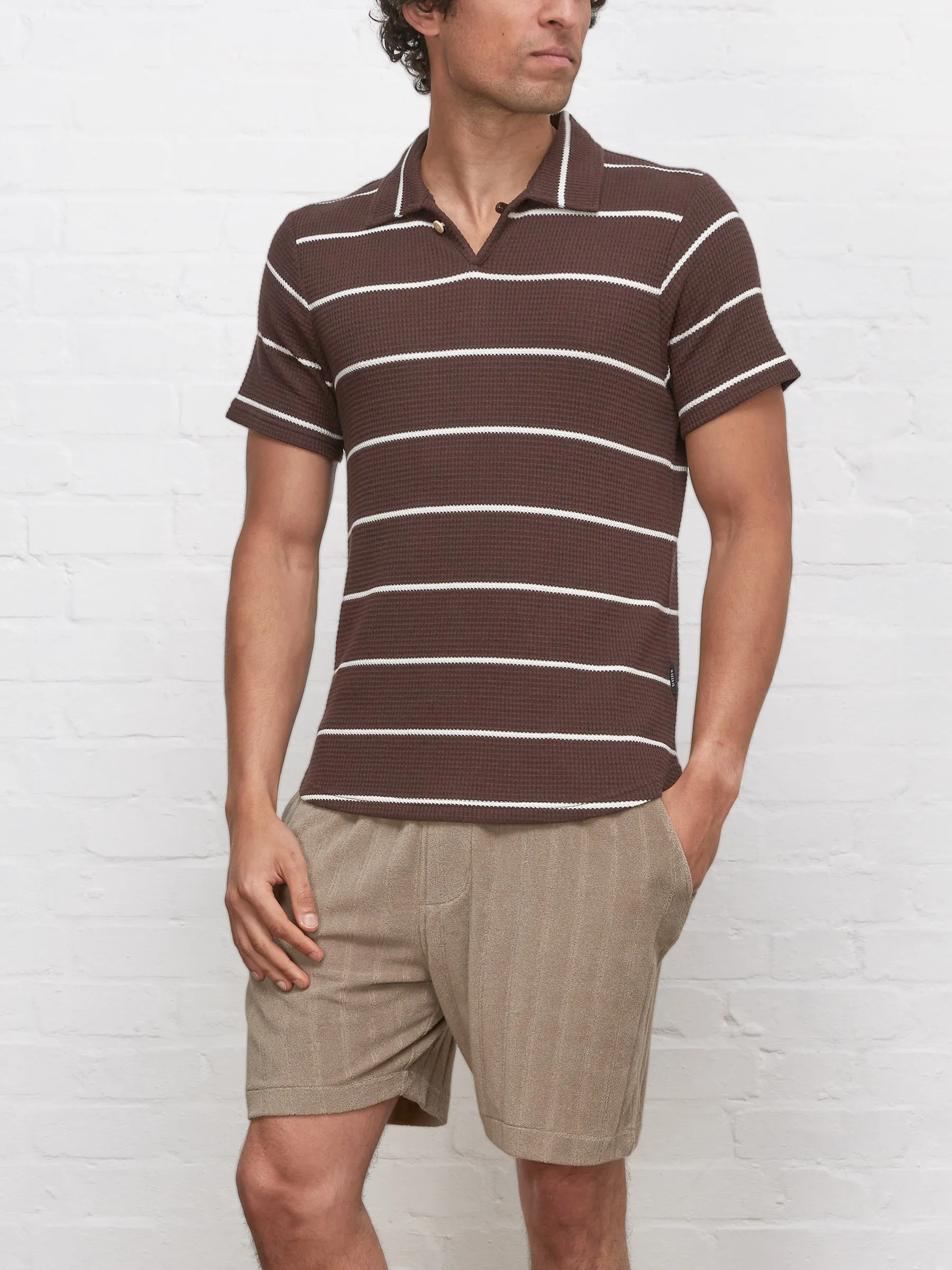 Hawthorn Polo Shirt Gilmore Chocolate Brown