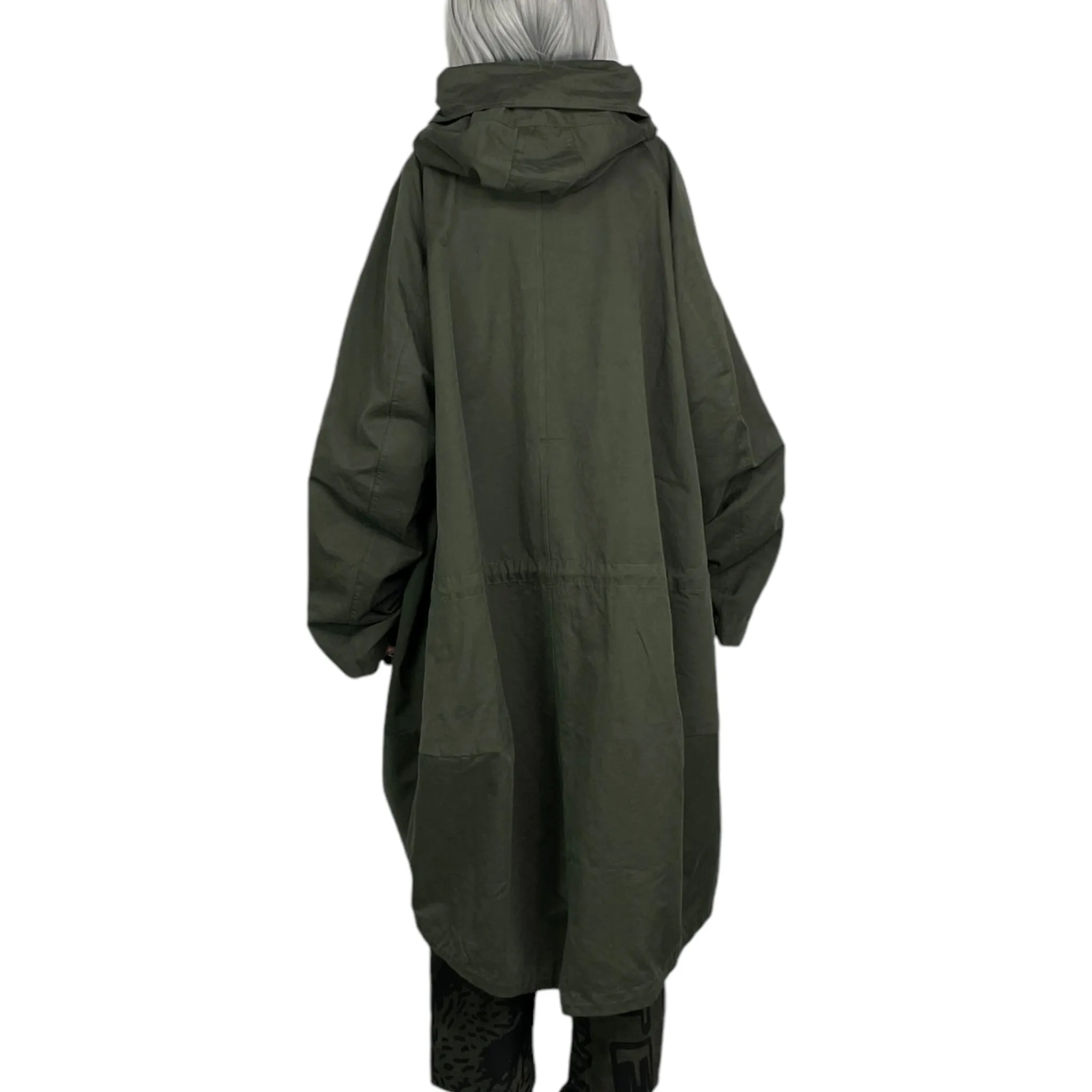 HEAVY COTTON HOODED COAT