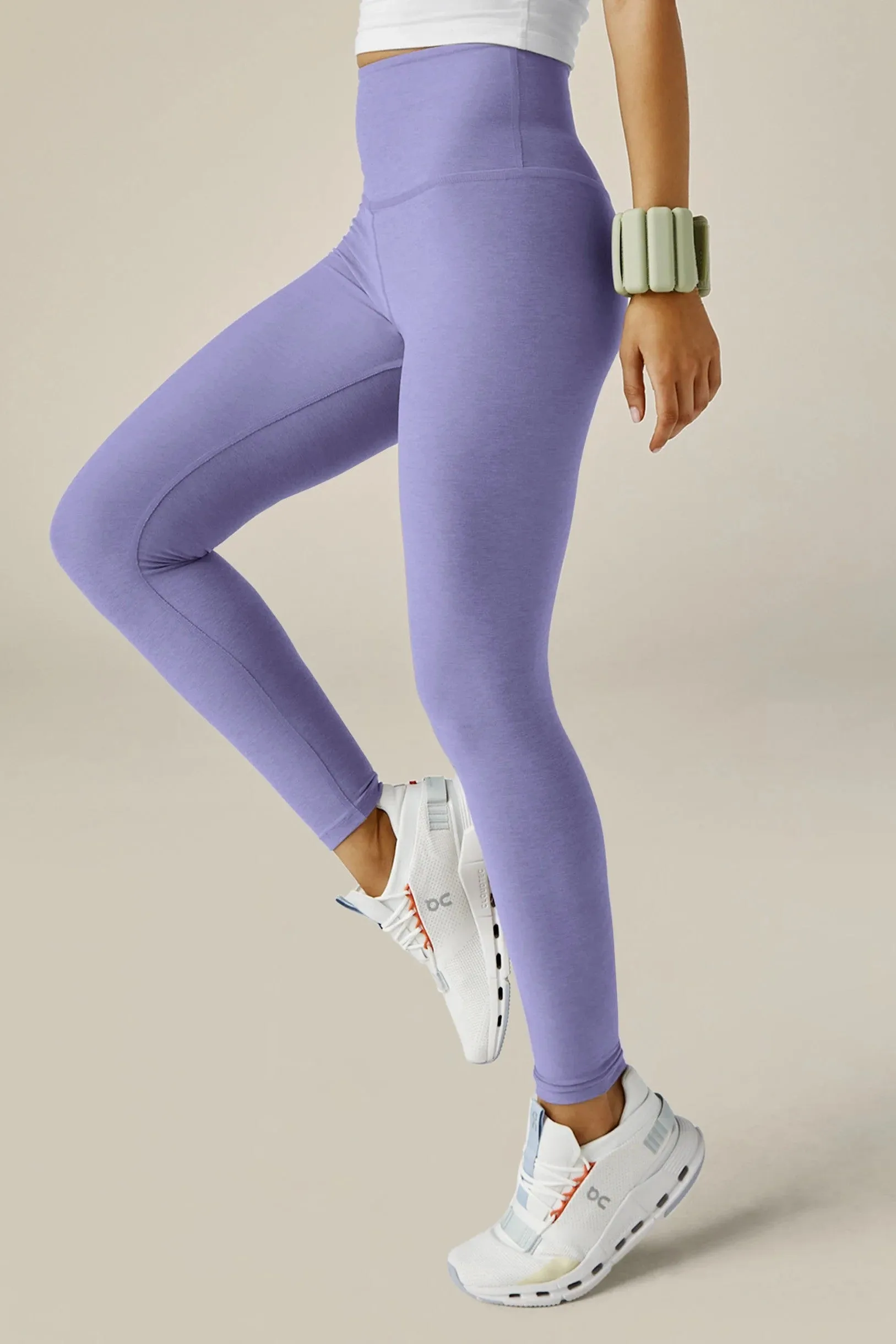 High Waisted Leggings - Periwinkle