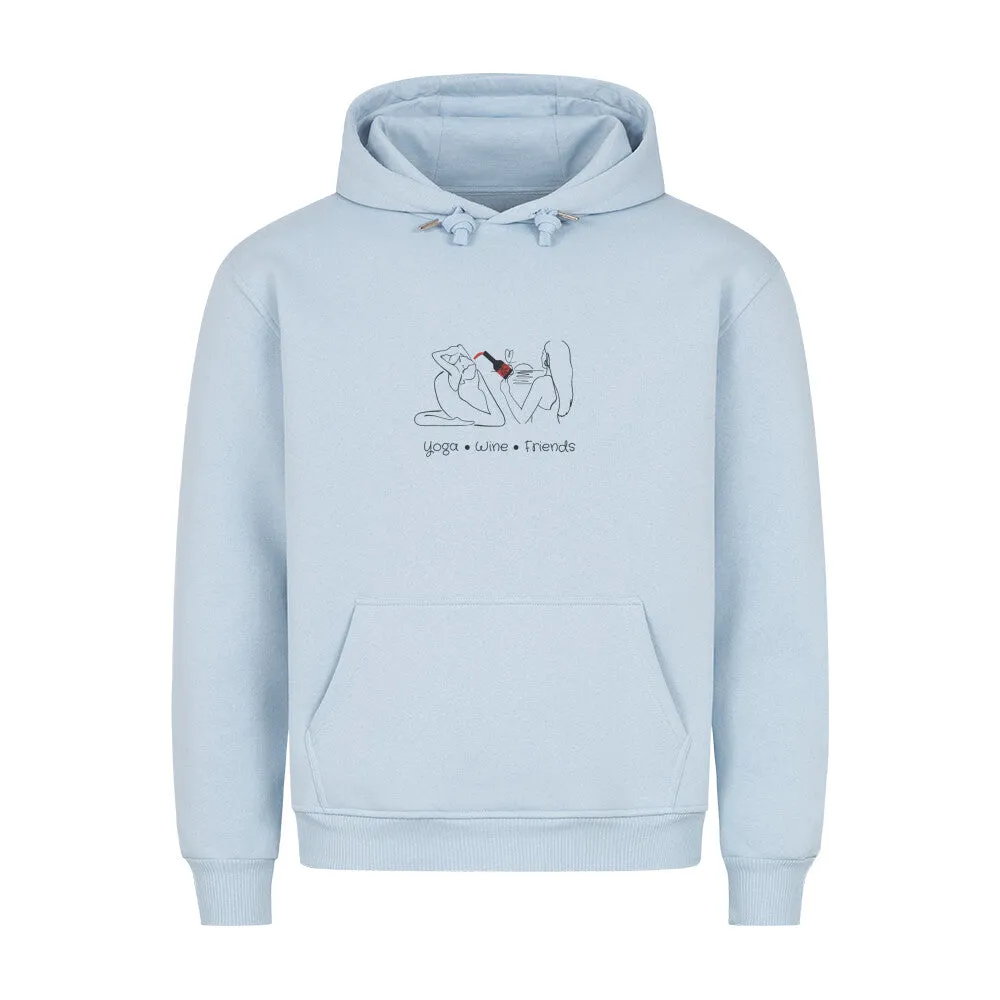 Hoodie Unisex | Yoga, Wine & Friends