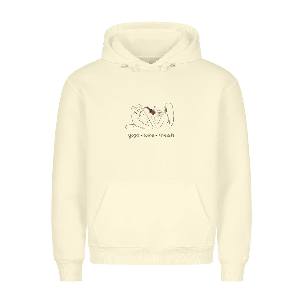 Hoodie Unisex | Yoga, Wine & Friends