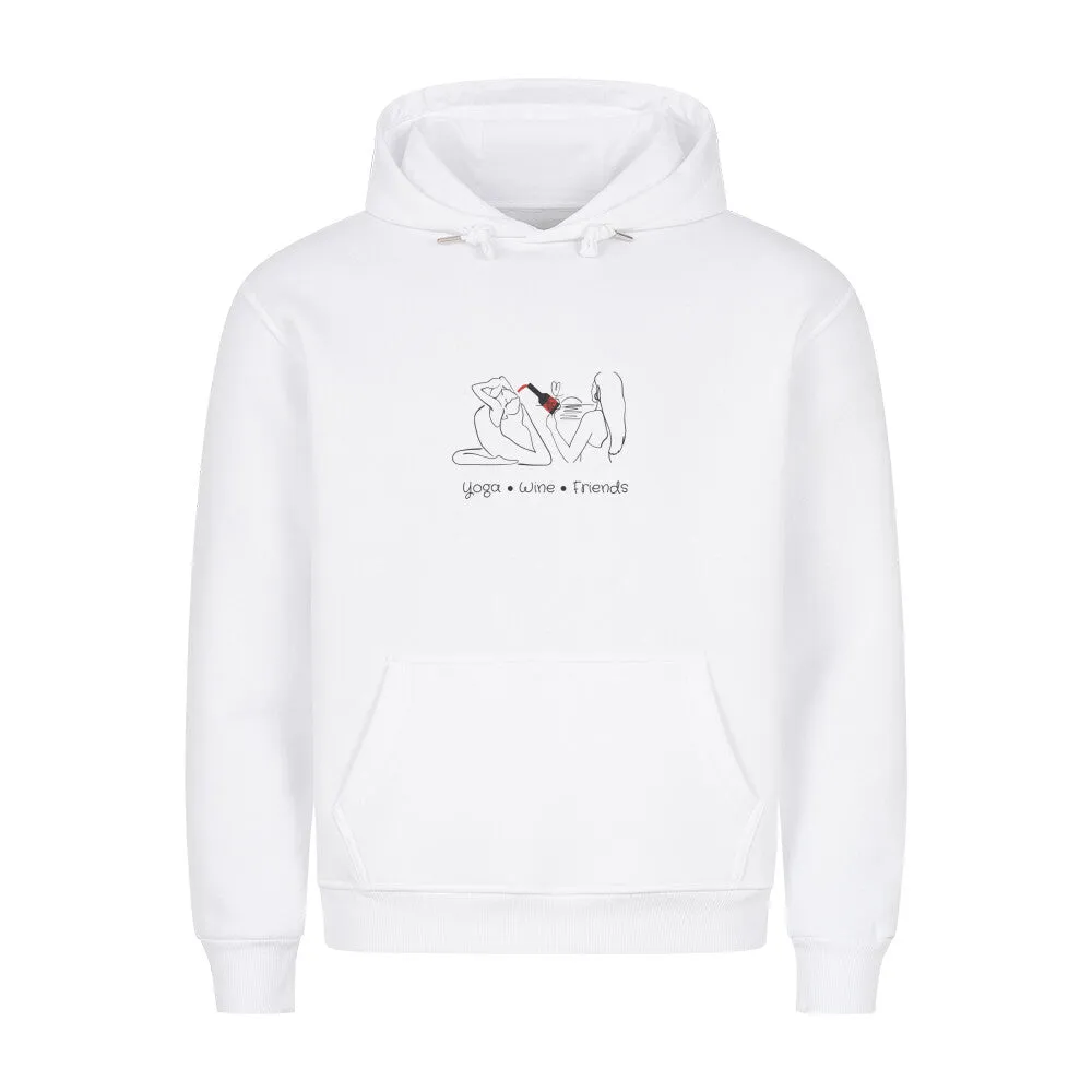 Hoodie Unisex | Yoga, Wine & Friends