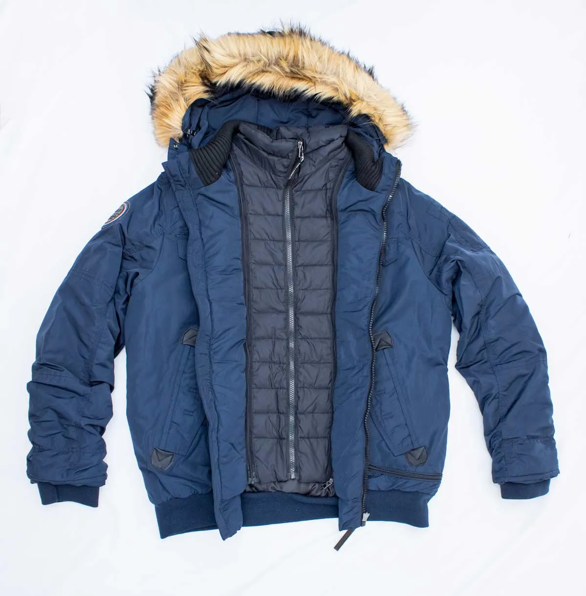 K7 Omega Fur Navy Jacket