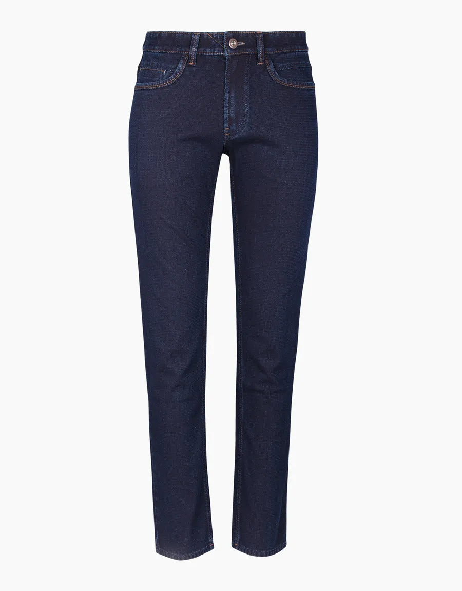 Kurt Jean Textured Indigo