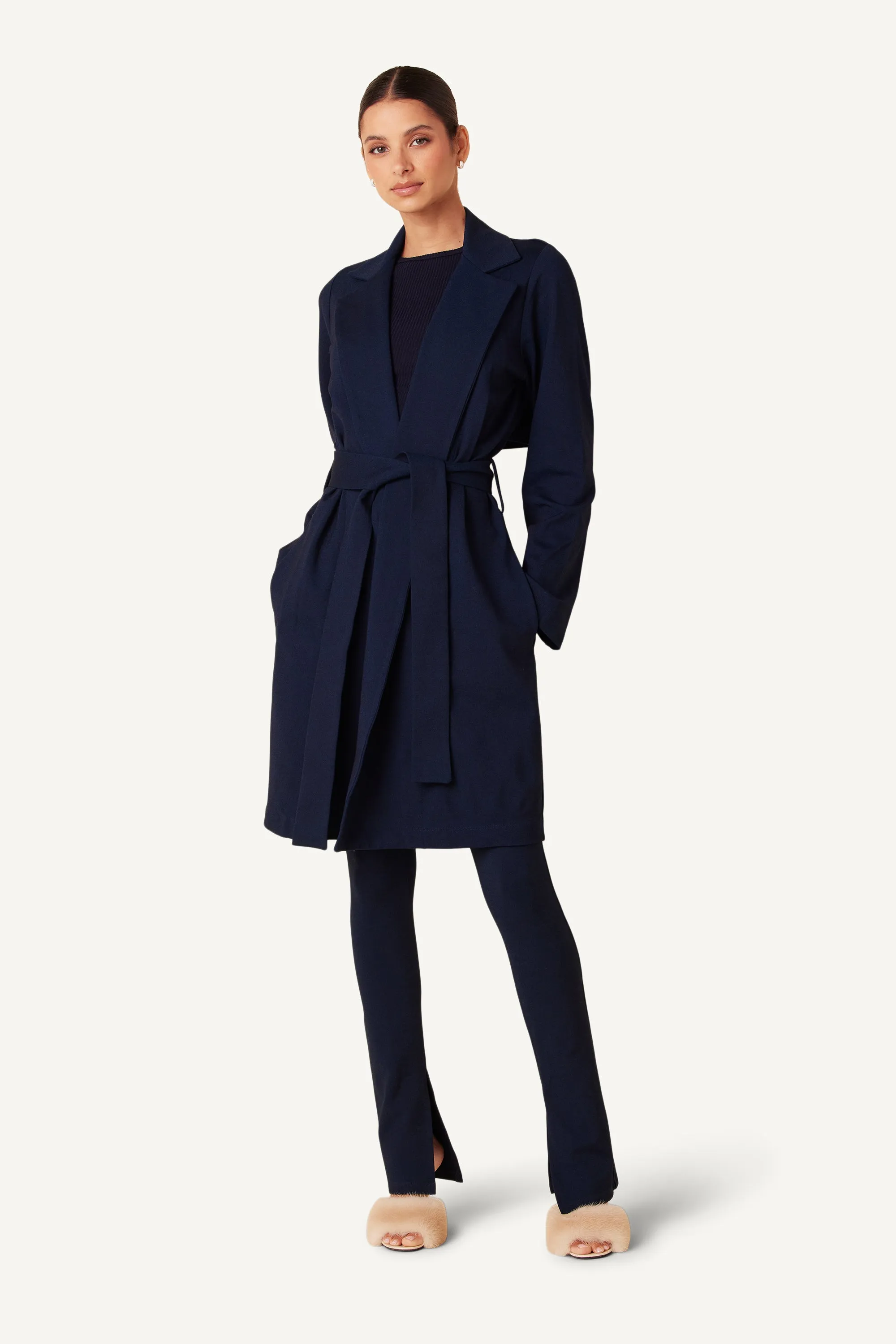 MALENA PONTE TRENCH | MIDNIGHT NAVY