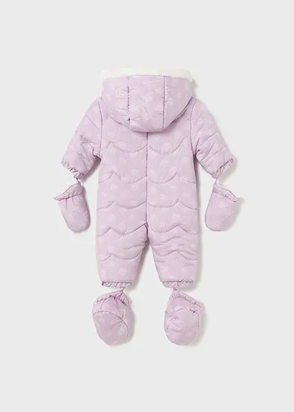 Mayoral Baby Girls Lilac Purple Padded Snowsuit