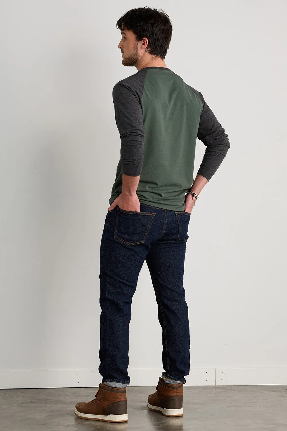 Men's Organic Cotton Raglan Long Sleeve T-Shirt