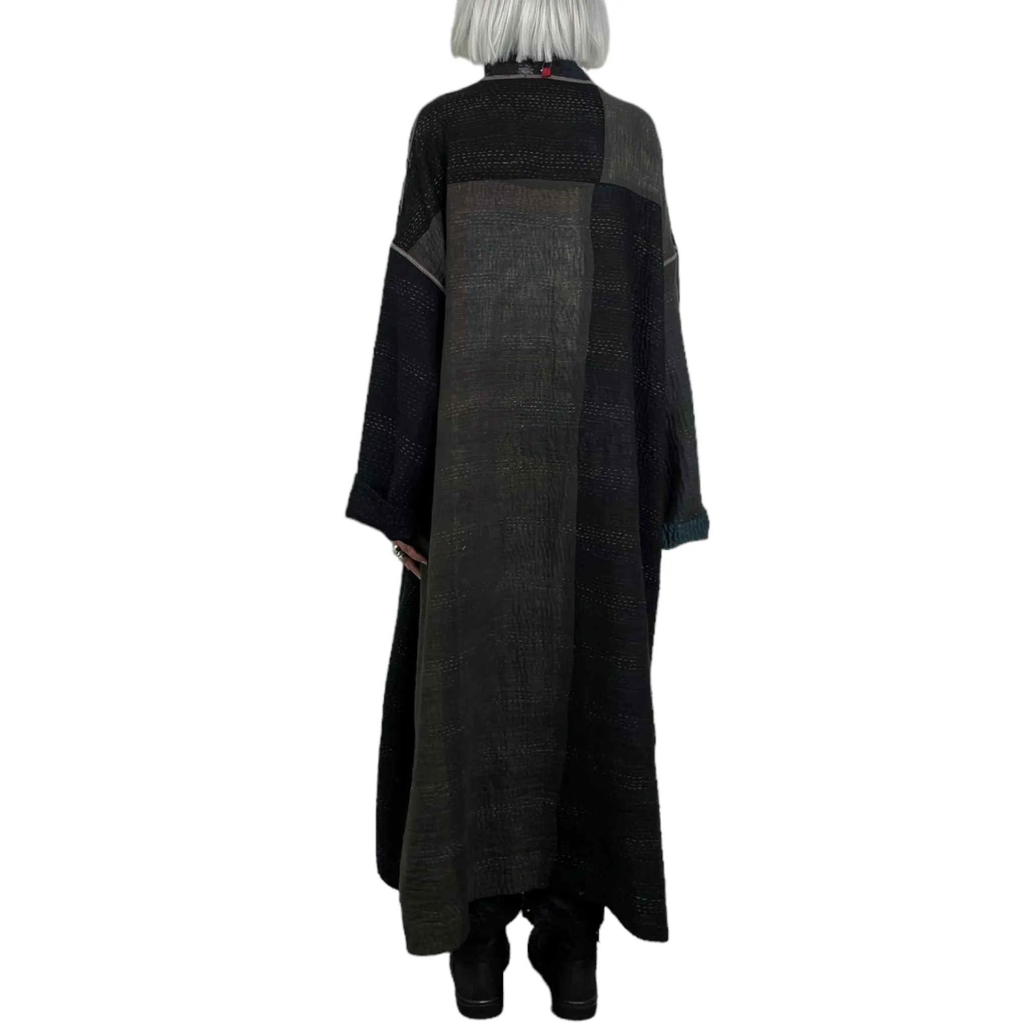 OVERSIZED PATCHWORK COAT