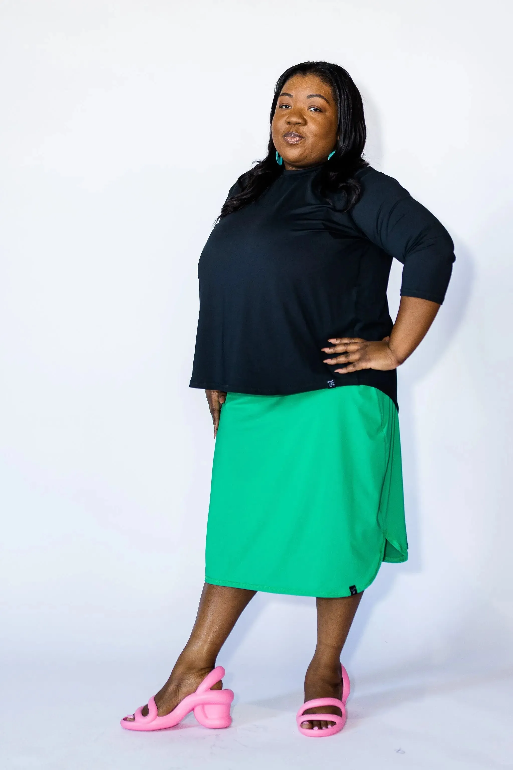 Plus Size Performance Quarter Sleeve